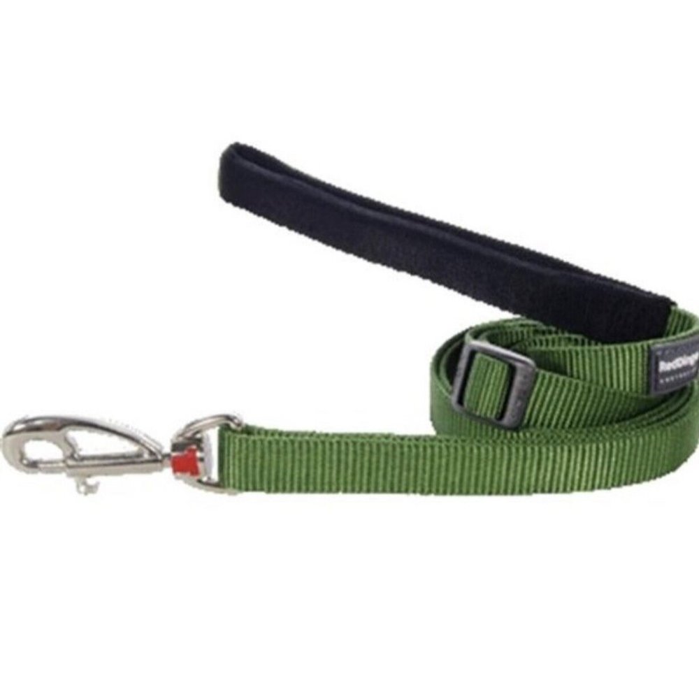 Red Dingo Dog Lead Reflective Green, Large